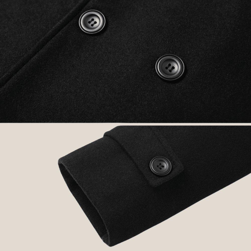 Marcello™ – Manteau double boutonnage élégant en laine premium - Aurélie Mode