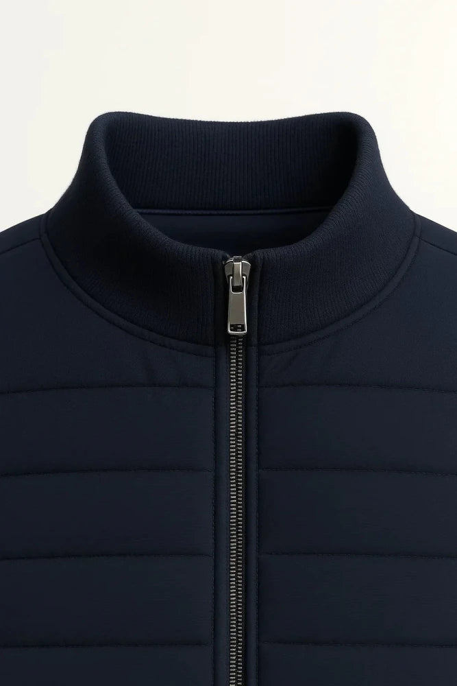 Urban™ - Gepolsterte Jacke in Marineblau - Aurélie Mode