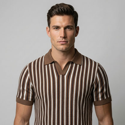 Verona™ - Gestreiftes Retro-Strickpolo