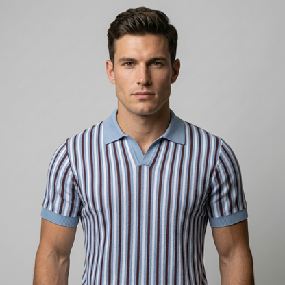 Verona™ - Gestreiftes Retro-Strickpolo