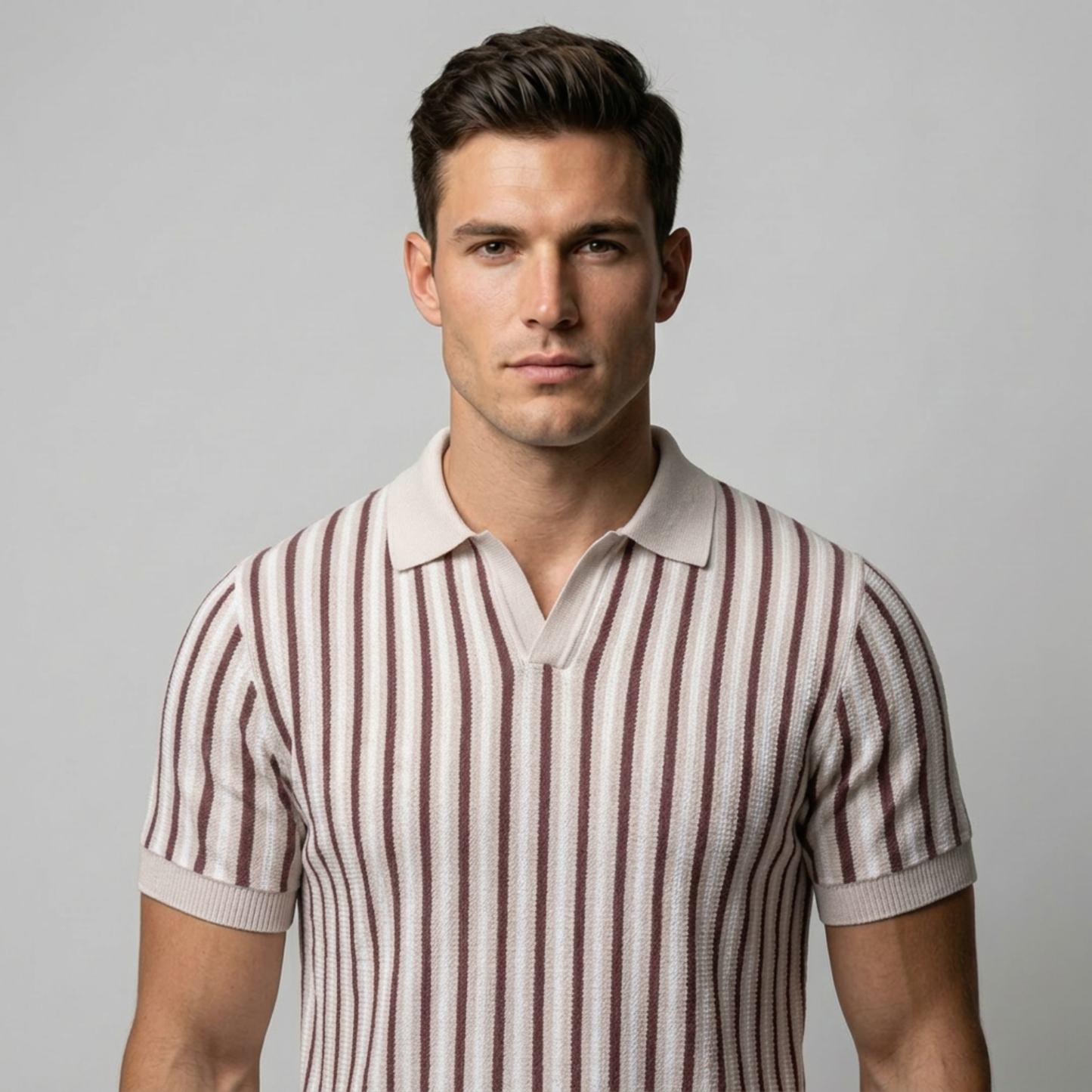 Verona™ - Gestreiftes Retro-Strickpolo