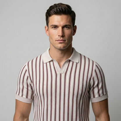 Verona™ - Gestreiftes Retro-Strickpolo