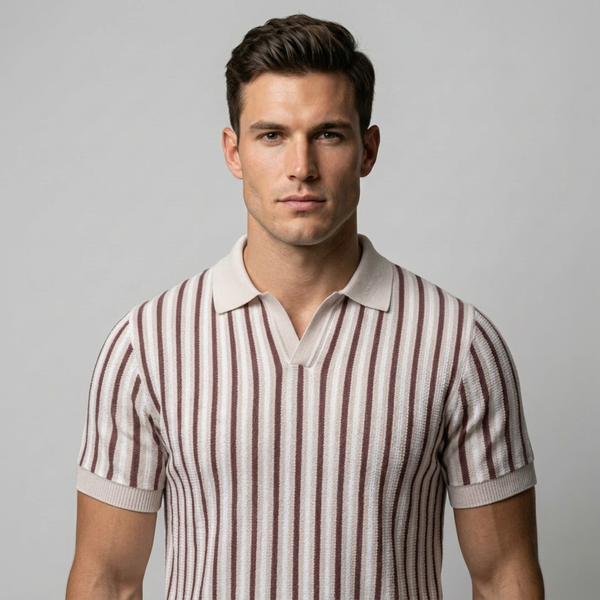 Verona™ - Gestreiftes Retro-Strickpolo