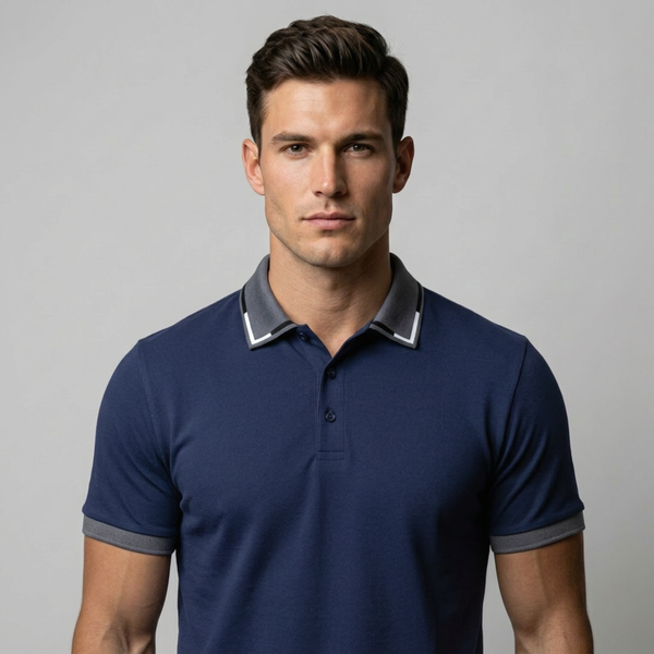 Bari™ - Poloshirt mit Doppelkragen-Optik