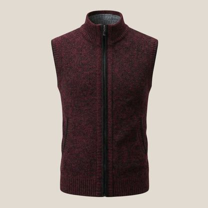 Levan™ – Eleganter Strick-Gilet mit Reißverschluss