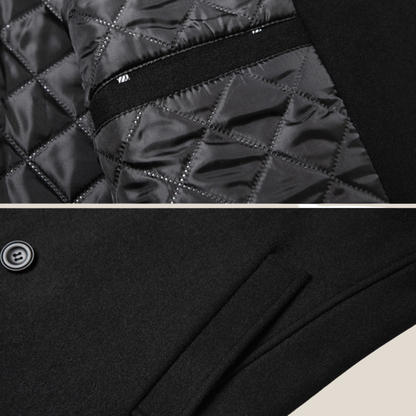 Marcello™ – Eleganter Zweireiher-Mantel aus Premiumwolle