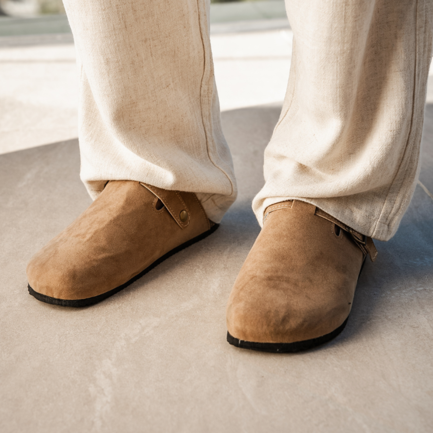 Luke™ - Herren Wildleder Clog – Bequeme Pantolette mit ergonomischem Fußbett