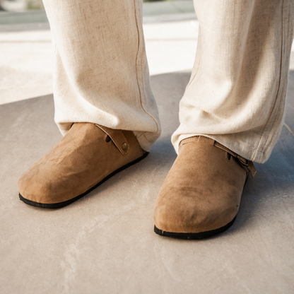 Luke™ - Herren Wildleder Clog – Bequeme Pantolette mit ergonomischem Fußbett