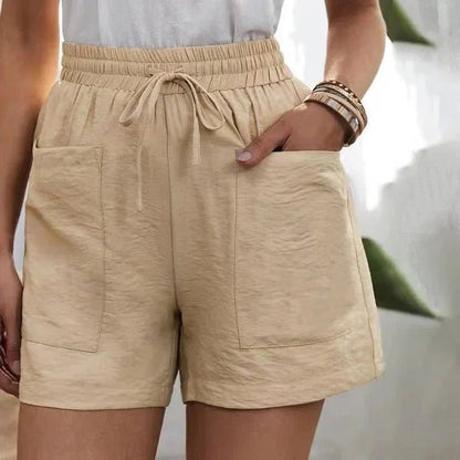 Alani™ - Mühelos Leinenmischung Shorts - Aurélie Mode