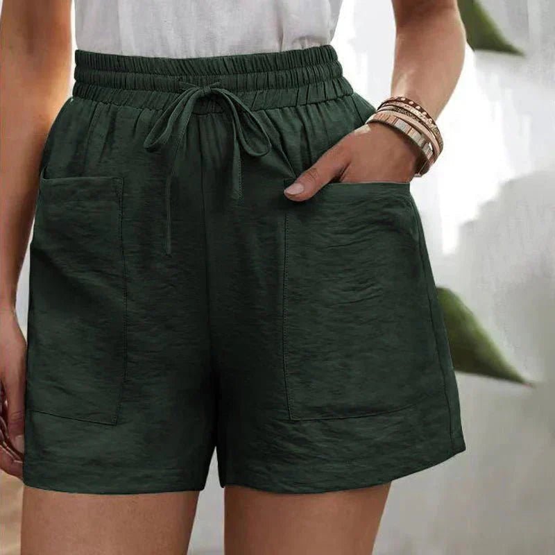 Alani™ - Mühelos Leinenmischung Shorts - Aurélie Mode