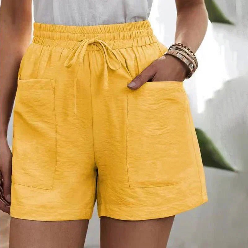 Alani™ - Mühelos Leinenmischung Shorts - Aurélie Mode