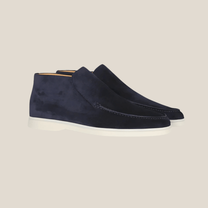 Aurélie – Mocassins montants en daim haut de gamme - Aurélie Mode
