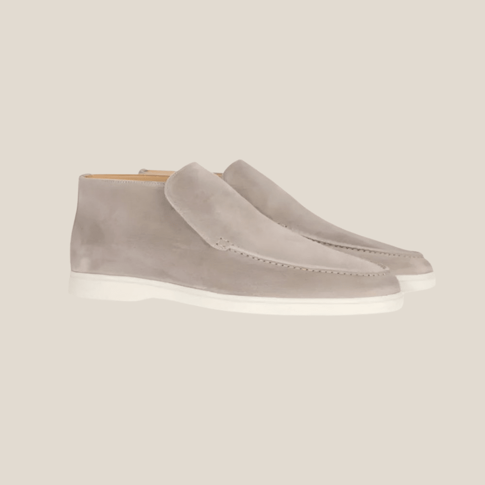 Aurélie – Mocassins montants en daim haut de gamme - Aurélie Mode