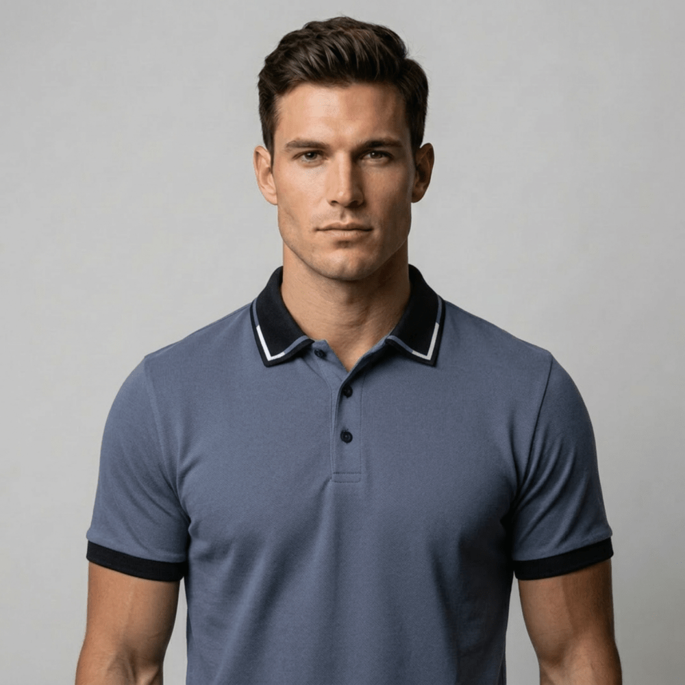 Bari™ - Poloshirt mit Doppelkragen - Optik - Aurélie Mode