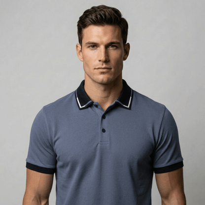Bari™ - Poloshirt mit Doppelkragen - Optik - Aurélie Mode