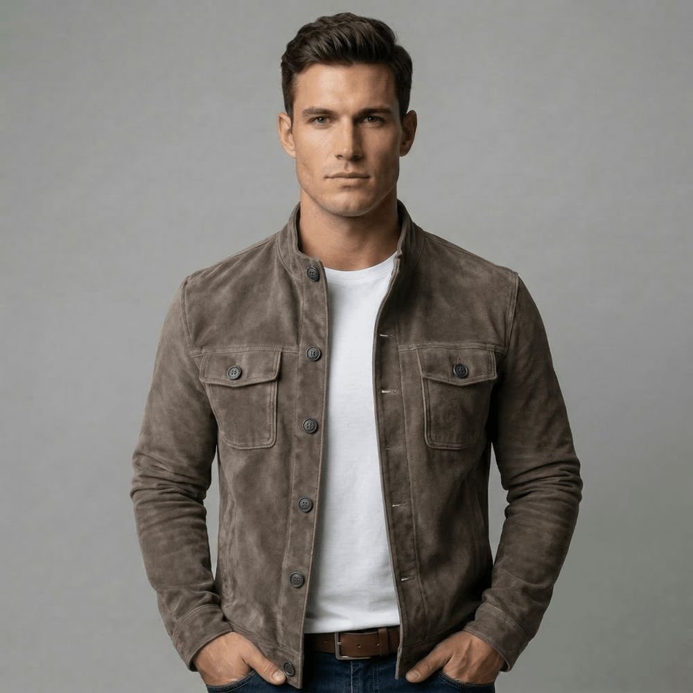 Corsico™ – Wildlederen Overshirt Jacket - Aurélie Mode