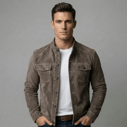 Corsico™ – Wildlederen Overshirt Jacket - Aurélie Mode