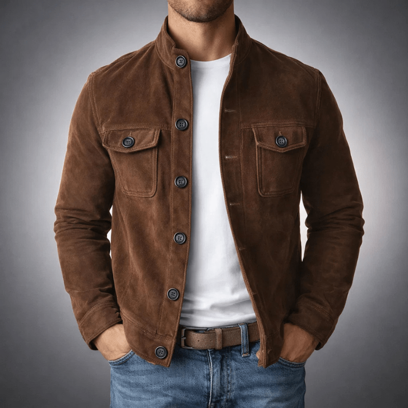 Corsico™ – Wildlederen Overshirt Jacket - Aurélie Mode