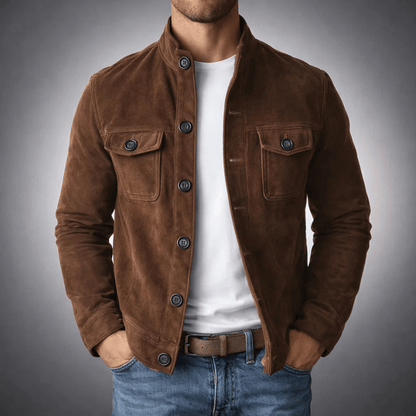 Corsico™ – Wildlederen Overshirt Jacket - Aurélie Mode