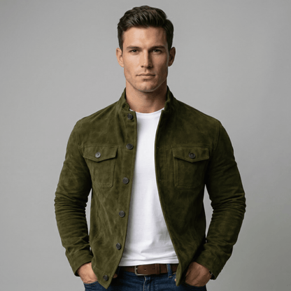 Corsico™ – Wildlederen Overshirt Jacket - Aurélie Mode