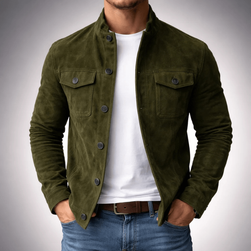 Corsico™ – Wildlederen Overshirt Jacket - Aurélie Mode