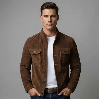 Corsico™ – Wildlederen Overshirt Jacket - Aurélie Mode