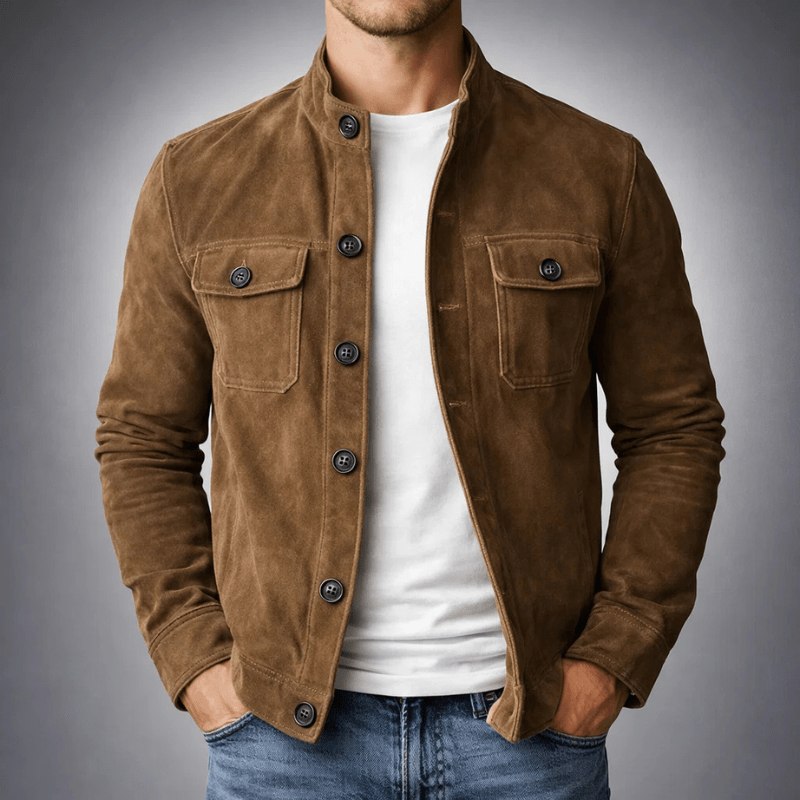 Corsico™ – Wildlederen Overshirt Jacket - Aurélie Mode