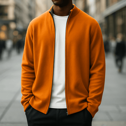 DUMONT LYON | CARDIGAN ZIPPÉ EN MAILLE POUR HOMME - Aurélie Paris