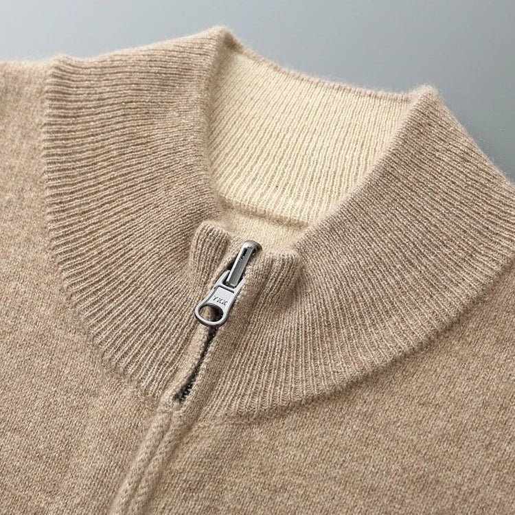 DUMONT LYON | CARDIGAN ZIPPÉ EN MAILLE POUR HOMME - Aurélie Paris