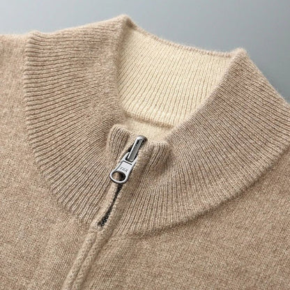 DUMONT LYON | CARDIGAN ZIPPÉ EN MAILLE POUR HOMME - Aurélie Paris