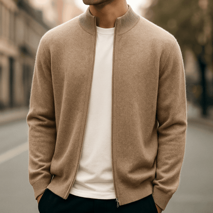 DUMONT LYON | CARDIGAN ZIPPÉ EN MAILLE POUR HOMME - Aurélie Paris