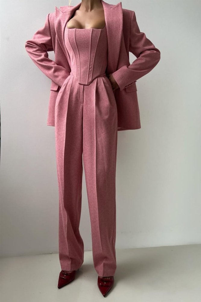 Hannah™ - Drei - teiliger Anzug mit doppelreihigem Blazer - Aurélie Mode