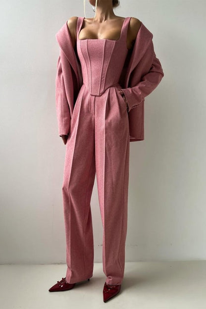 Hannah™ - Drei - teiliger Anzug mit doppelreihigem Blazer - Aurélie Mode