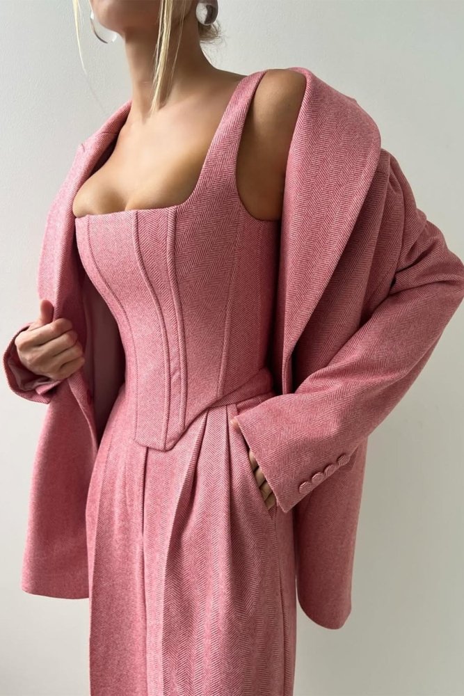 Hannah™ - Drei - teiliger Anzug mit doppelreihigem Blazer - Aurélie Mode
