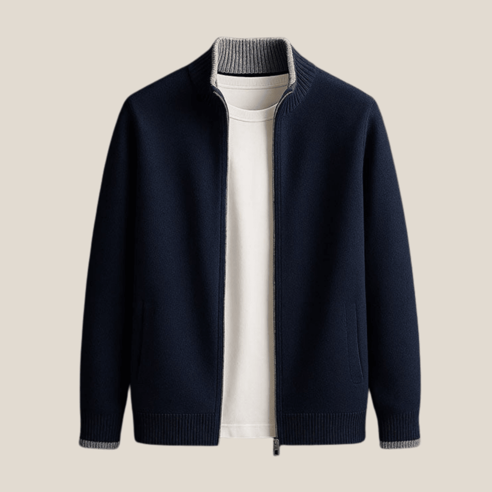 Harvey™ - Veste zippée en laine élégante - Aurélie Mode