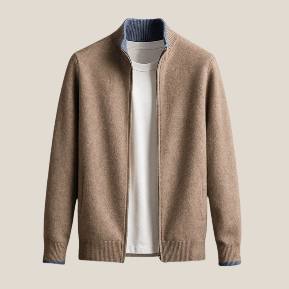 Harvey™ - Veste zippée en laine élégante - Aurélie Mode