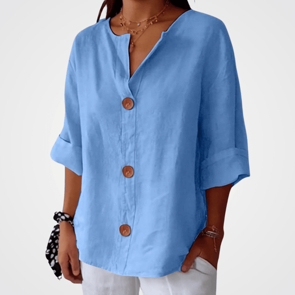 Hazel™ - Locker sitzende Sommerbluse - Aurélie Mode