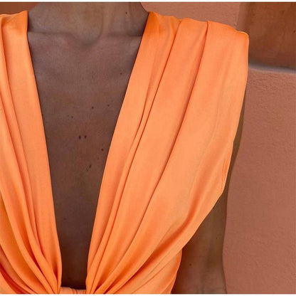 Isabelle - Partykleid mit tiefem Ausschnitt - Aurélie Mode