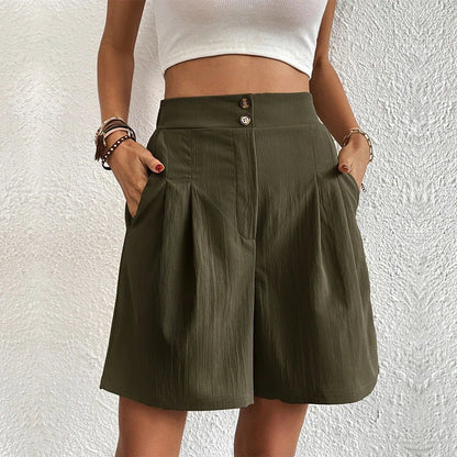 Jennifer™ - Hochtaillierte Komfort - Shorts - Aurélie Mode