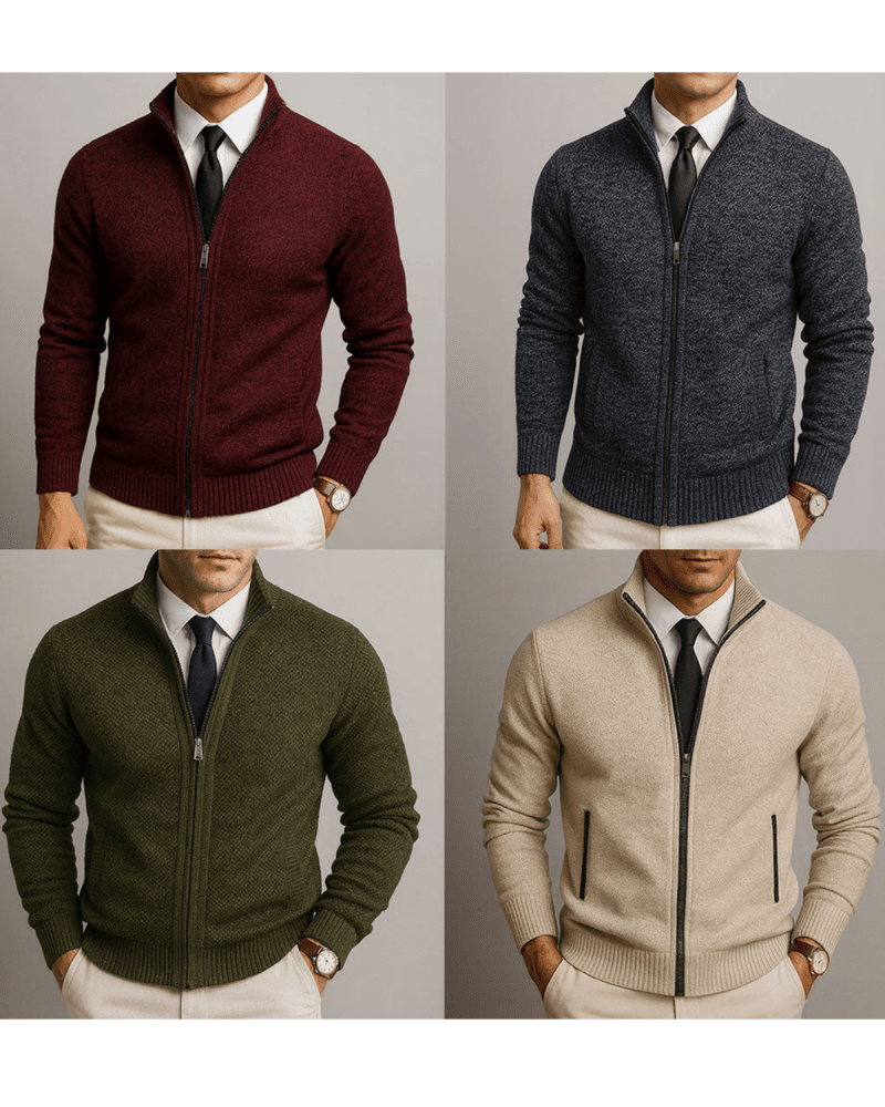 LEANDRO™ - MERINOWOLLE CARDIGAN - Aurélie Mode