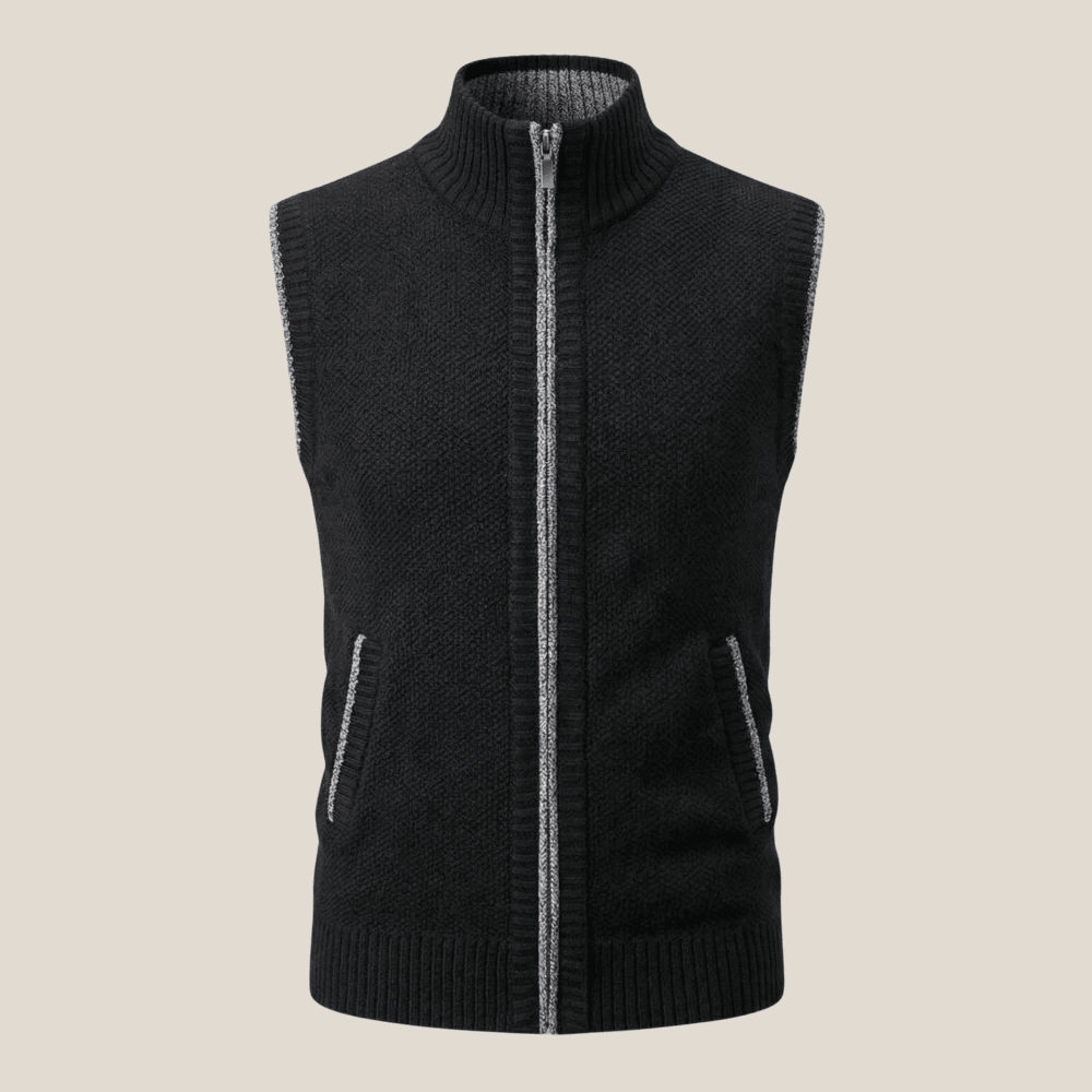 Levan™ – Gilet zippé en tricot - Aurélie Mode