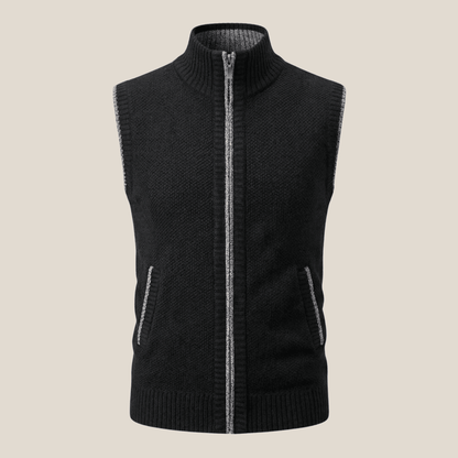 Levan™ – Gilet zippé en tricot - Aurélie Mode
