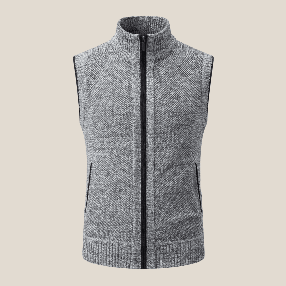 Levan™ – Gilet zippé en tricot - Aurélie Mode