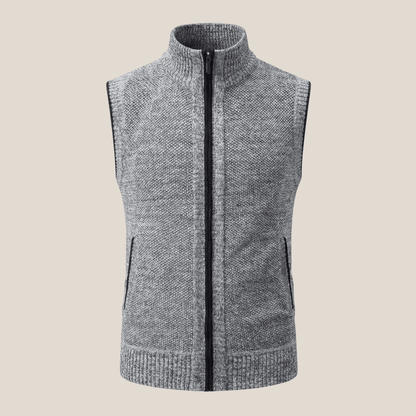 Levan™ – Gilet zippé en tricot - Aurélie Mode
