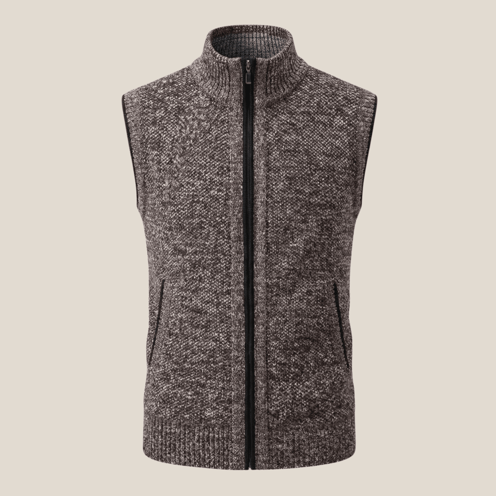 Levan™ – Gilet zippé en tricot - Aurélie Mode