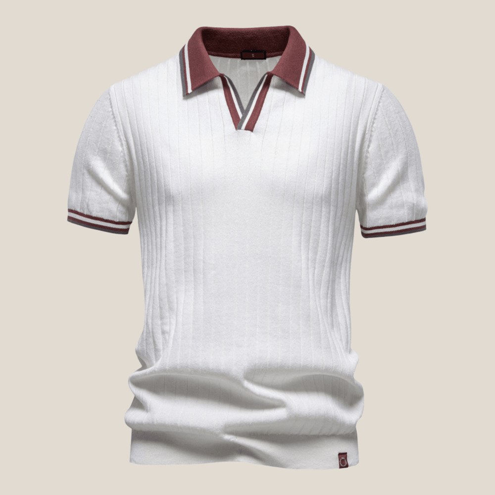 Lucca™ - Strickpolo mit Kontrastkragen - Aurélie Mode