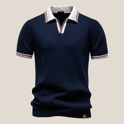 Lucca™ - Strickpolo mit Kontrastkragen - Aurélie Mode