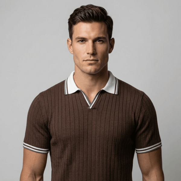 Lucca™ - Strickpolo mit Kontrastkragen - Aurélie Mode