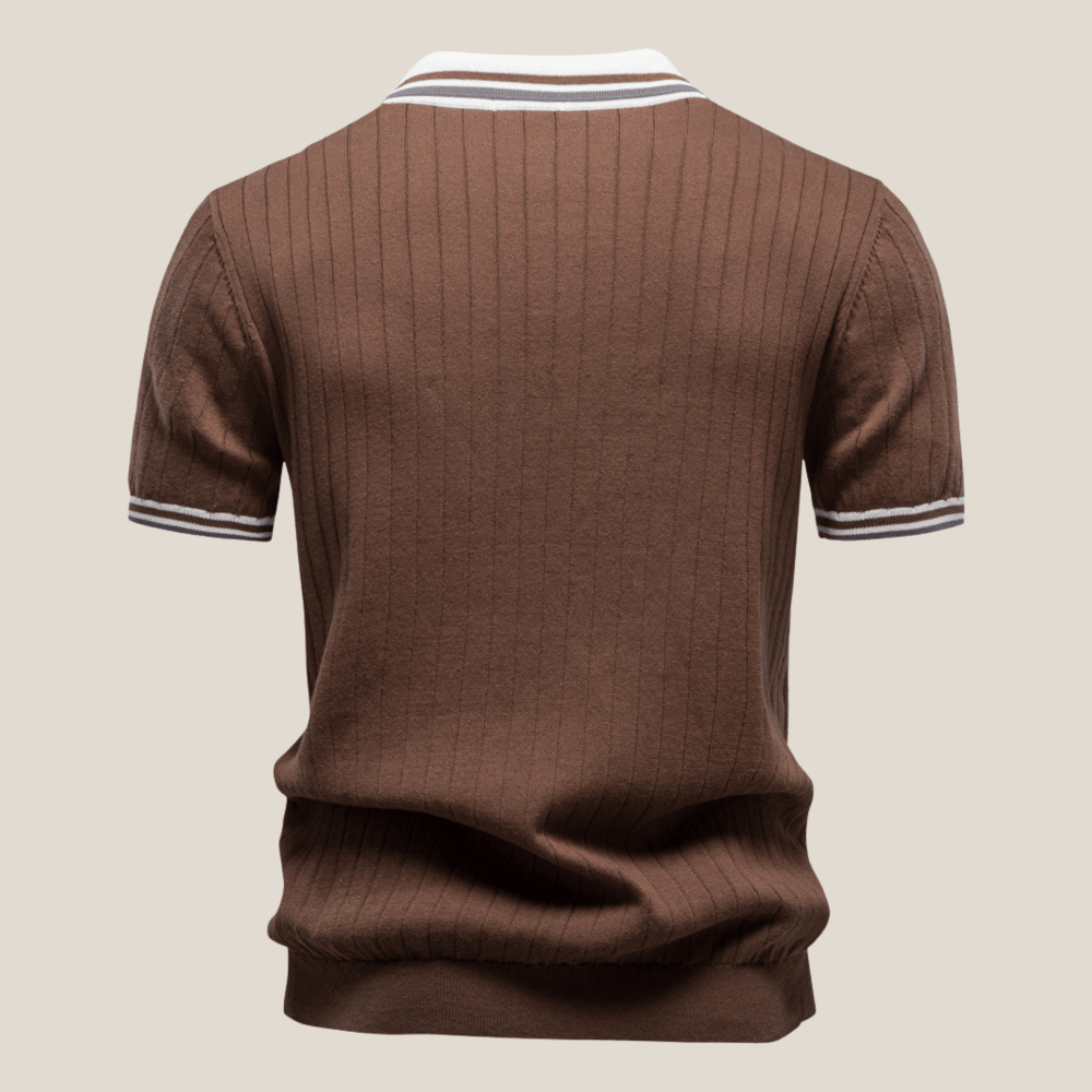 Lucca™ - Strickpolo mit Kontrastkragen - Aurélie Mode