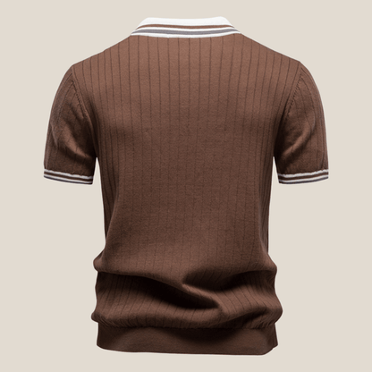 Lucca™ - Strickpolo mit Kontrastkragen - Aurélie Mode